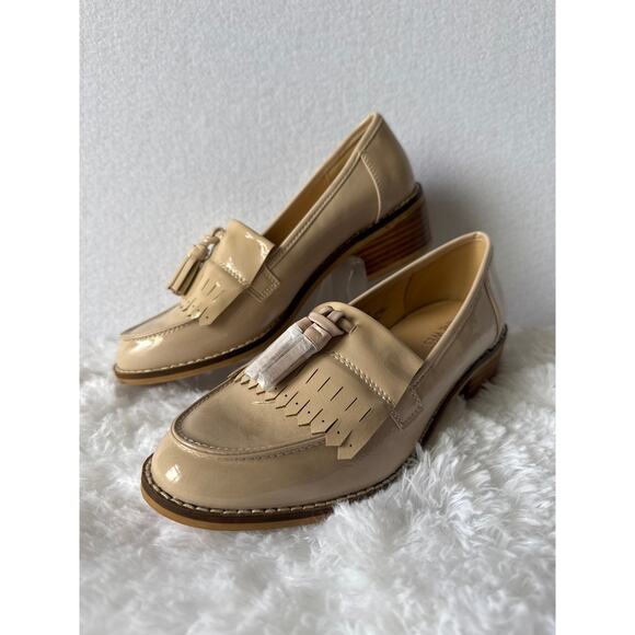 NWT Nine West Quimby oxfords loafers champagne tassel shoes 5.5 - Picture 5 of 12